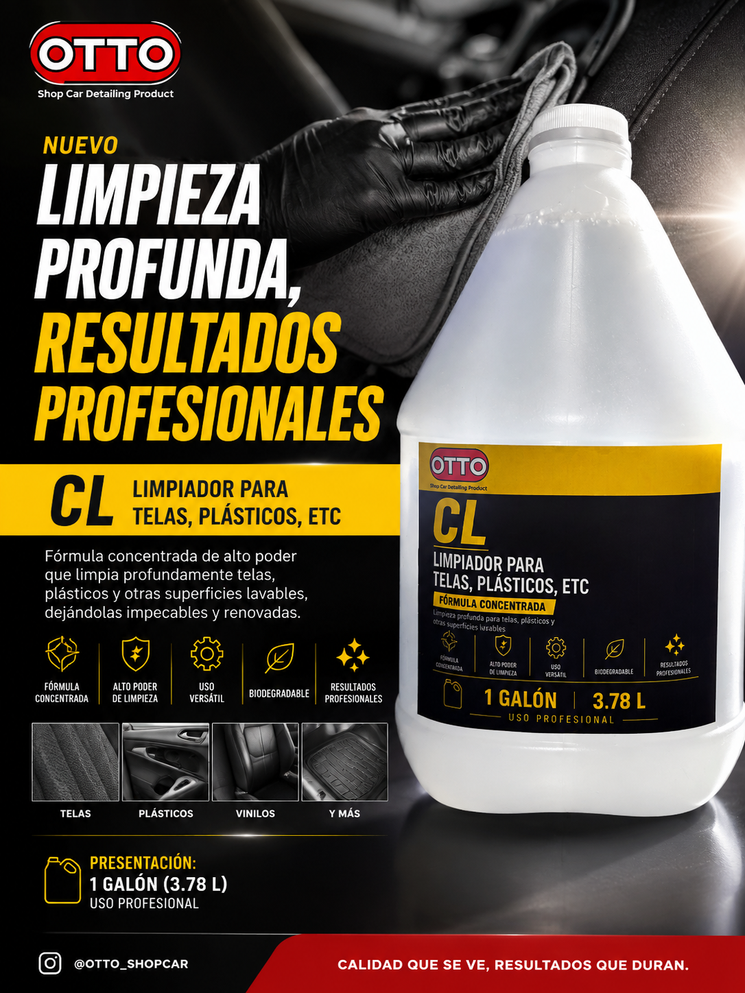 CL Limpiador para telas & plásticos