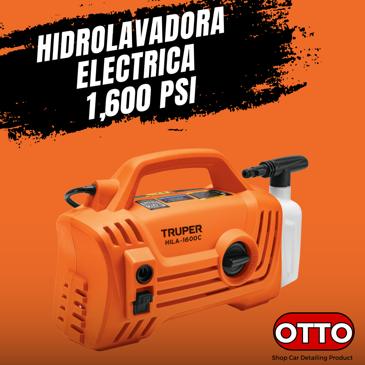 Hidrolavadora electrónica 1600 psi