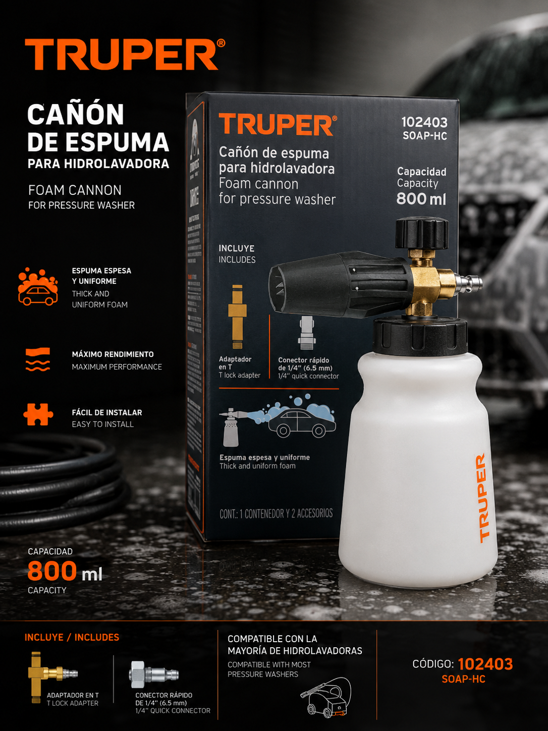 Truper Cañón Espuma