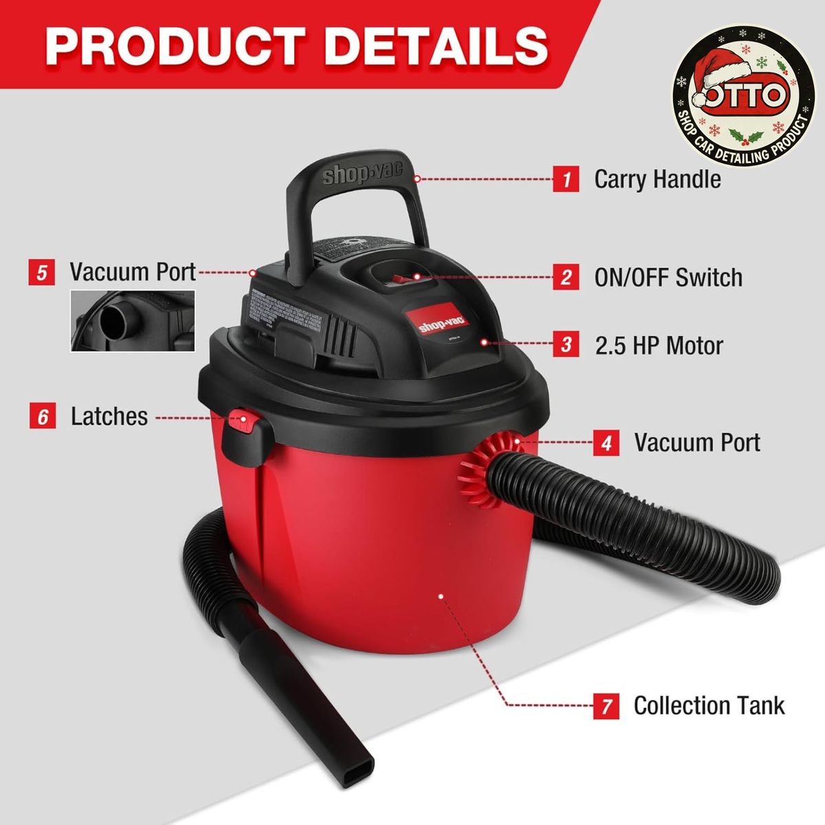 Shop-vac Aspiradora 1 gal 1 HP