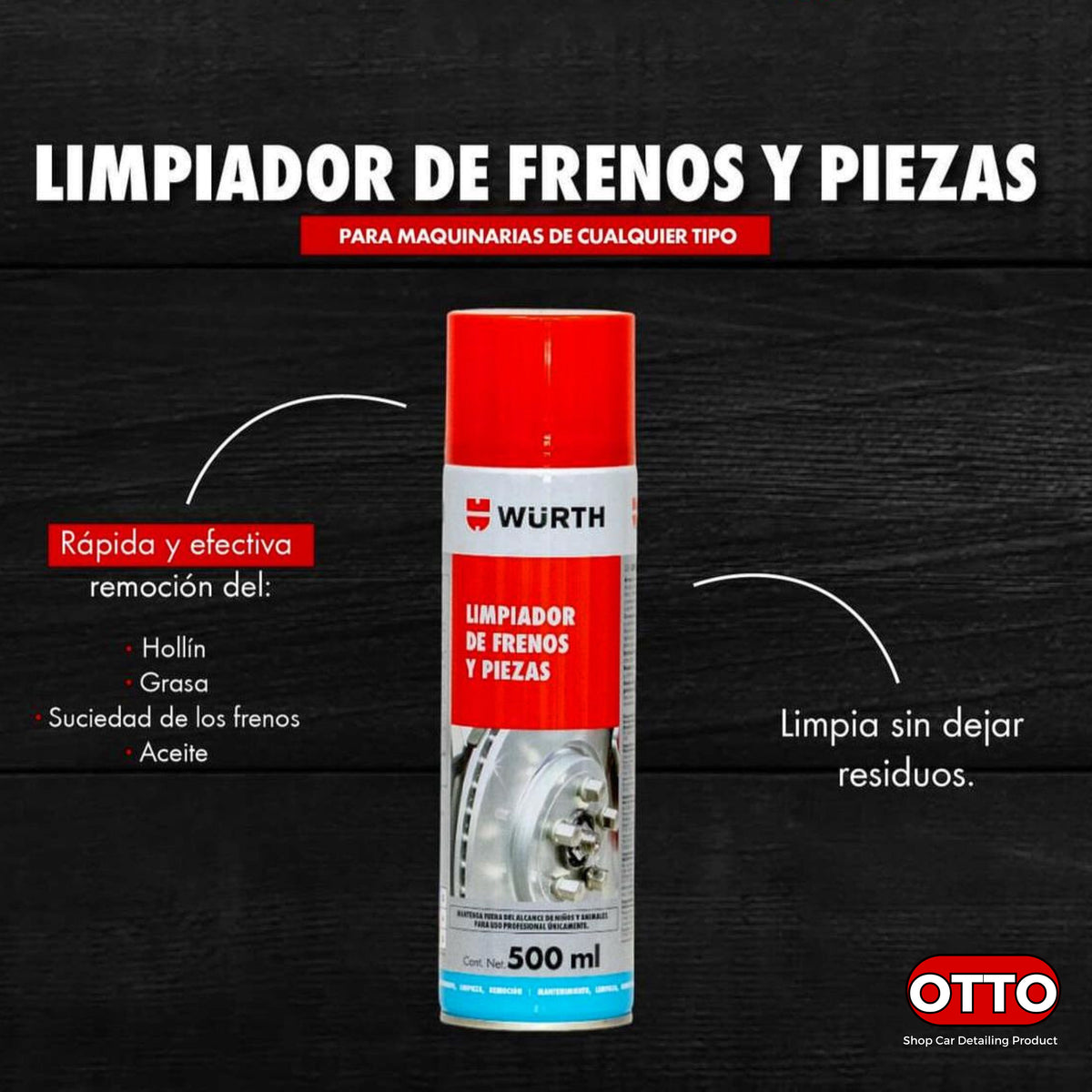 Wurth Limpiador de frenos 500ml